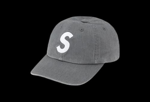 Supreme Pigment Print S Logo 6-Panel Grey (FW22)