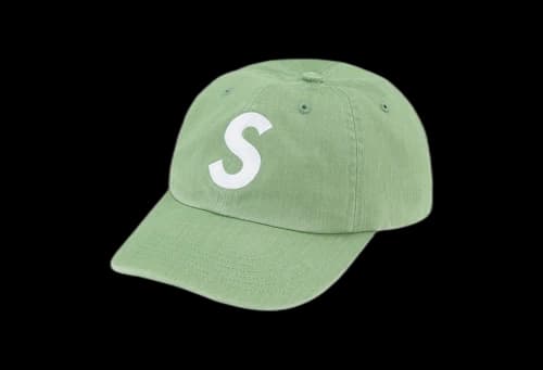 Supreme Pigment Print S Logo 6-Panel Light Sage (FW22)