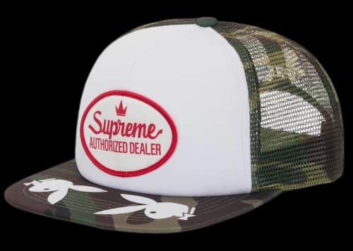 Supreme Playboy Mesh Back 5-Panel Woodland Camo
