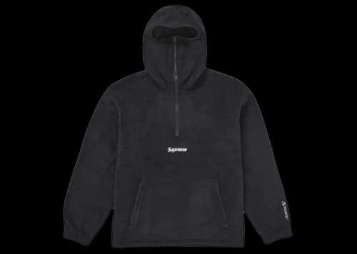 Supreme Polartec Facemask Half Zip Hooded Sweatshirt (FW24) Black