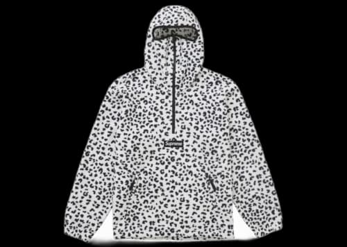 Supreme Polartec Facemask Half Zip Hooded Sweatshirt (FW24) Leopard