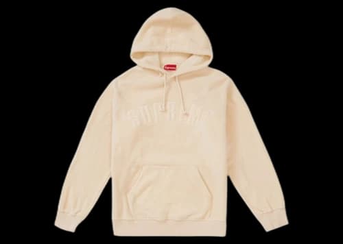 Supreme Polartec Hooded Sweatshirt (FW18) Natural