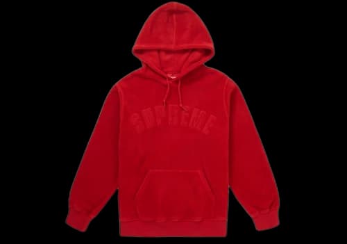 Supreme Polartec Hooded Sweatshirt (FW18) Red