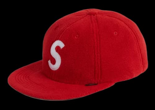 Supreme Polartec S Logo 6-Panel Red