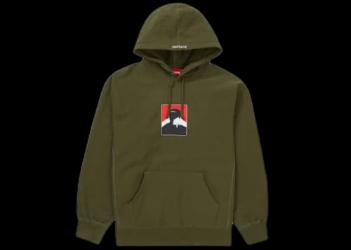 Supreme Portrait Hooded Sweatshirt (FW20) Dark Olive