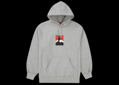 Supreme Portrait Hooded Sweatshirt (FW20) Heather Grey
