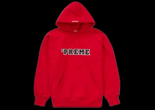Supreme Preme Hooded Sweatshirt Red