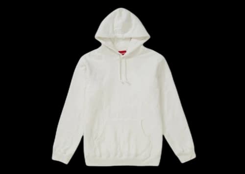 Supreme Quilted Hooded Sweatshirt White