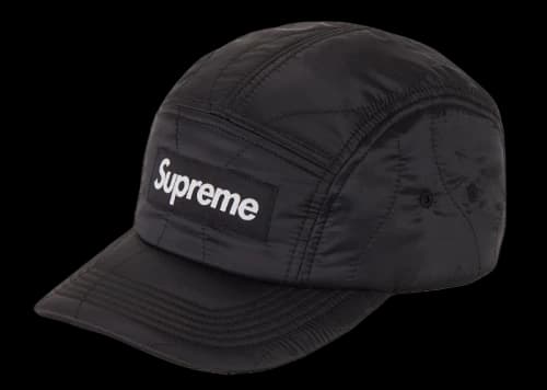 Supreme Quilted Liner Camp Cap Black