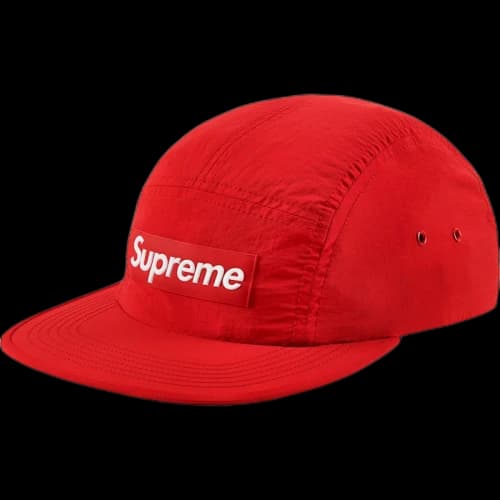 Supreme Raised Logo Patch Camp Cap Red