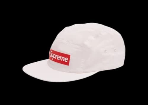 Supreme Raised Logo Patch Camp Cap White