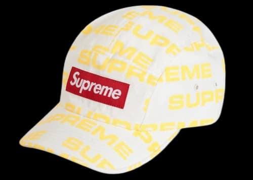 Supreme Reactive Print Camp Cap White