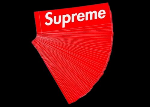 Supreme Red Box Logo 50x Sticker Lot
