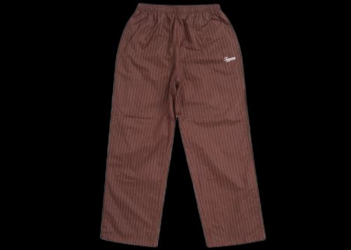 Supreme Reflective Pinstripe Track Pant Brown