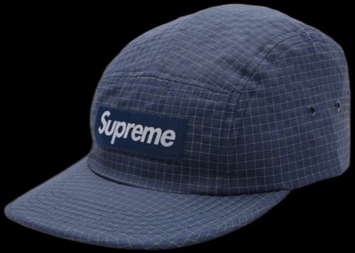 Supreme Reflective Ripstop Camp Cap Light Navy