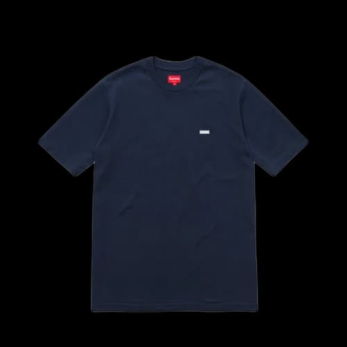 Supreme Reflective Small Box T-Shirt Tee Navy (FW18)