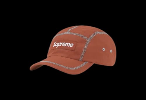 Supreme Reflective Stitch Camp Cap Brown (SS23)