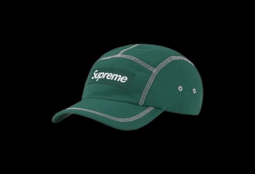 Supreme Reflective Stitch Camp Cap Dark Green (SS23)