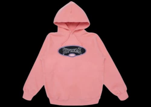 Supreme Reverse Fleece Hooded Sweatshirt (SS18) Coral