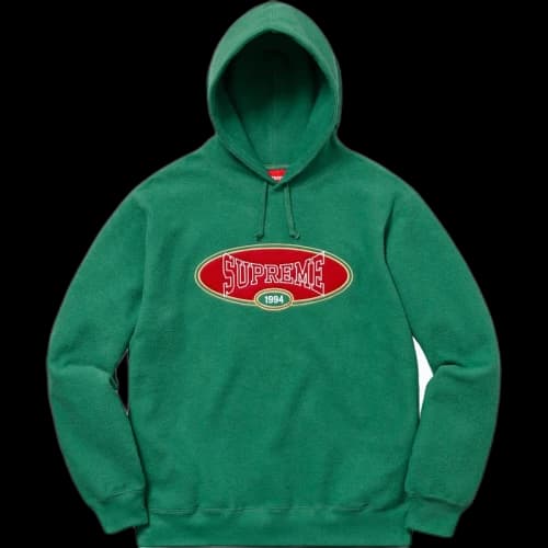 Supreme Reverse Fleece Hooded Sweatshirt (SS18) Light Pine