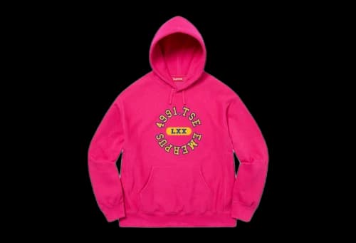 Supreme Reverse Hooded Sweatshirt Fuschia (SS23)