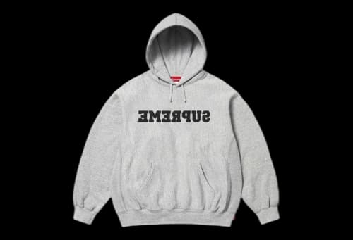 Supreme Reverse Hooded Sweatshirt 'Heather Grey' (SS25)