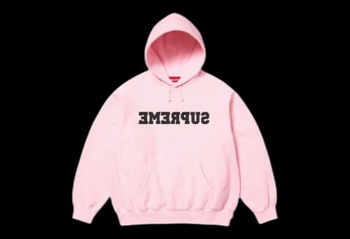 Supreme Reverse Hooded Sweatshirt 'Light Pink' (SS25)