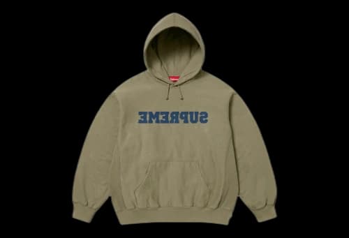 Supreme Reverse Hooded Sweatshirt 'Olive' (SS25)