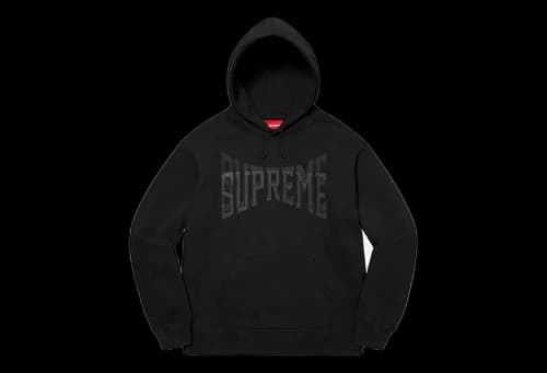 Supreme Rhinestone Shadow Hooded Sweatshirt Black (FW22)