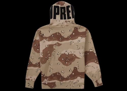 Supreme Rib Hooded Sweatshirt Chocolate Chip Camo