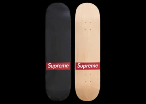 Supreme Routed Box Logo Skateboard Deck Set Multicolor