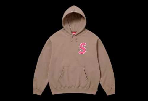 Supreme S Logo Hooded Sweatshirt 'Dusty Brown' (SS25)