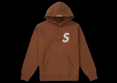 Supreme S Logo Hooded Sweatshirt (FW18) Brown