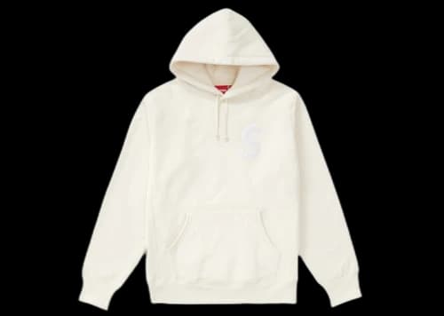 Supreme S Logo Hooded Sweatshirt (FW18) Natural