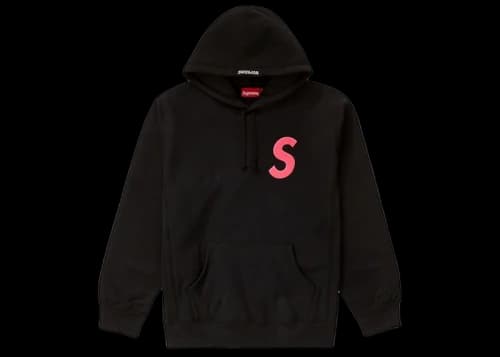 Supreme S Logo Hooded Sweatshirt (FW19) Black