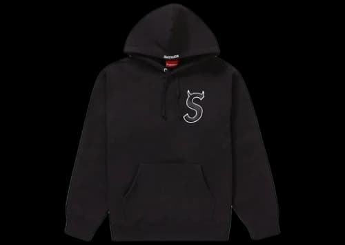 Supreme S Logo Hooded Sweatshirt (FW22) Black