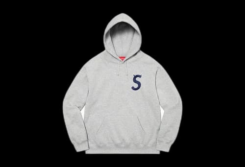 Supreme S Logo Hooded Sweatshirt Heather Grey (FW22)