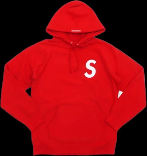 Supreme S Logo Hooded Sweatshirt Red