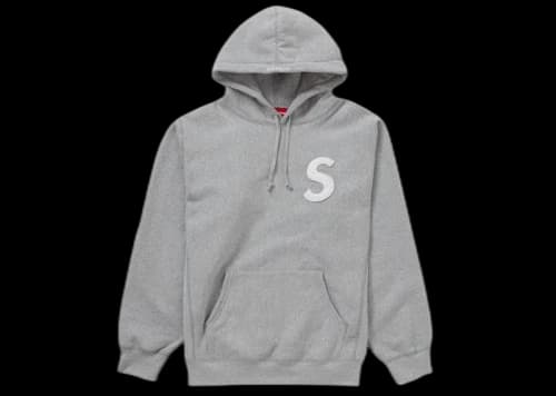 Supreme S Logo Hooded Sweatshirt (SS20) Heather Grey