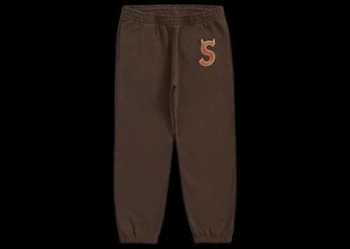 Supreme S Logo Sweatpant (FW22) Brown