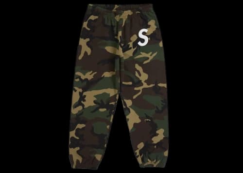 Supreme S Logo Sweatpant (FW25) Woodland Camo