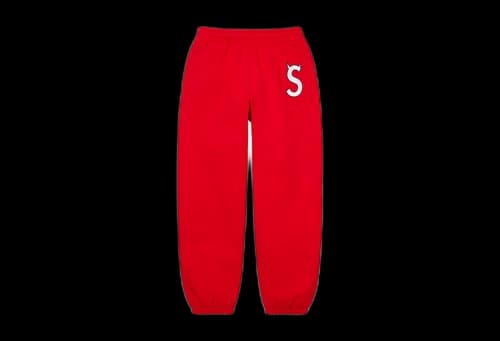 Supreme S Logo Sweatpant Red (FW22)