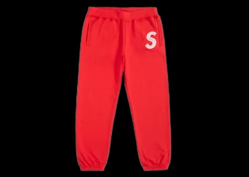 Supreme S Logo Sweatpant Red