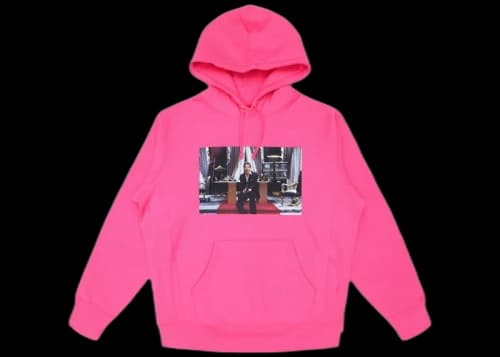 Supreme Scarface Friend Hooded Sweatshirt Magenta