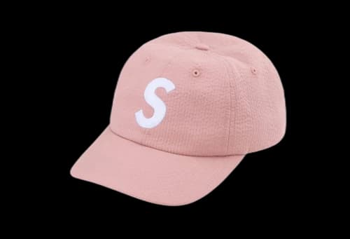 Supreme Seersucker S Logo 6-Panel Pink (SS24)