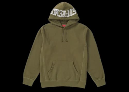 Supreme Sequin Arc Hooded Sweatshirt Dark Olive