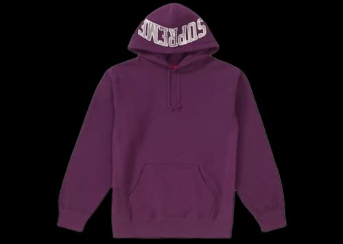 Supreme Sequin Arc Hooded Sweatshirt Eggplant