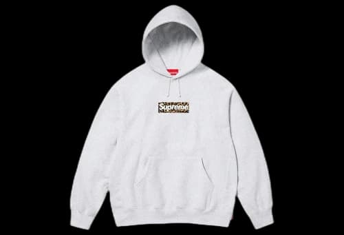 Supreme Shanghai Box Logo Hooded Sweatshirt Ash Grey (SS24)