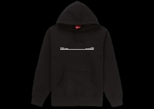Supreme Shop Hooded Sweatshirt Black Los Angeles