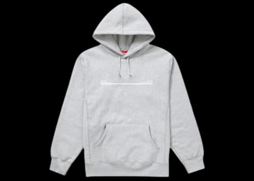 Supreme Shop Hooded Sweatshirt Heather Grey Brooklyn